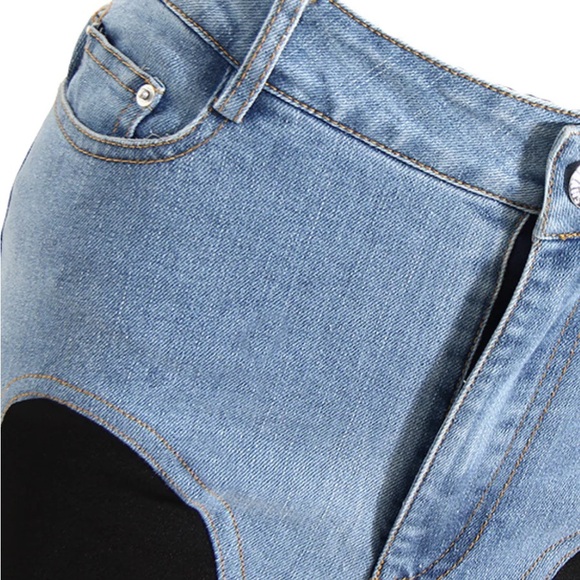 MUGLER
Spiral stretch jersey-paneled skinny jeans - Picture 2 of 6